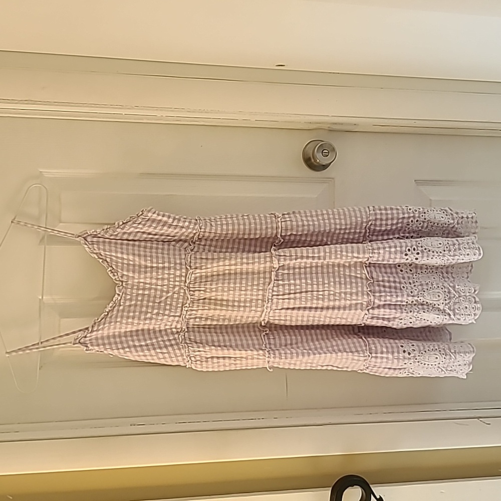 SIM & SAM GINGHAM SUNDRESS SIZE MEDIUM